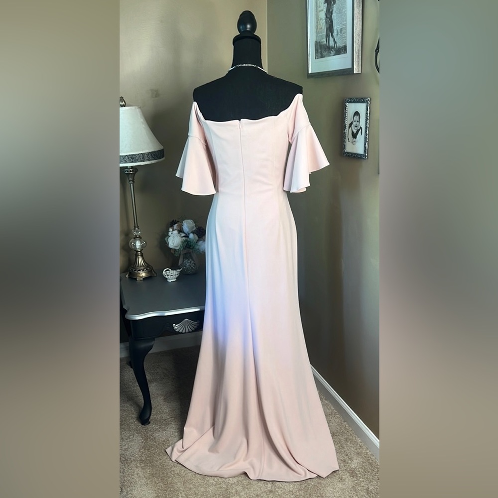 Calvin Klein off the shoulder formal dress; sz. 6 - Picture 8 of 13